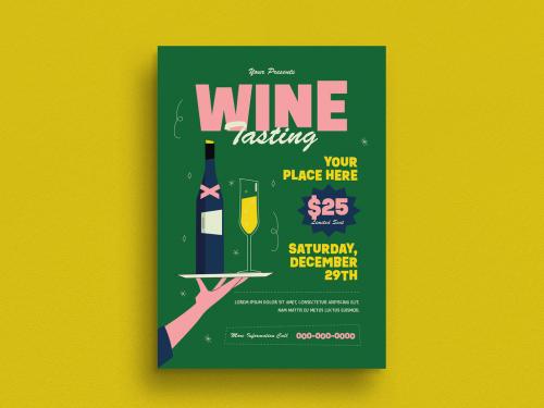 Wine Tasting Event Flyer 551017258