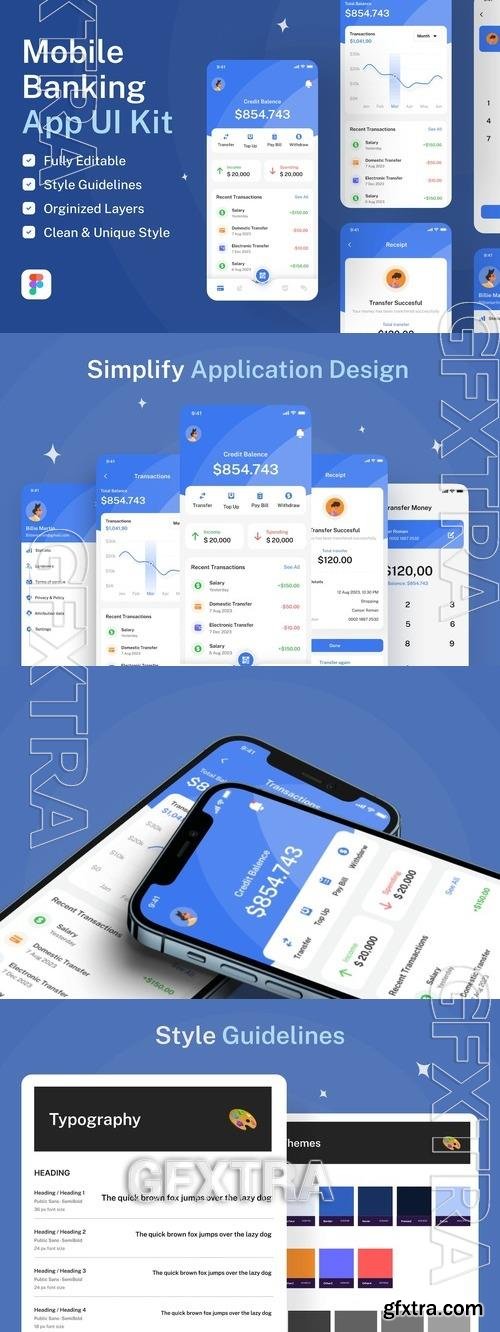 Bankzy - Banking app UI kit MGKLBXX