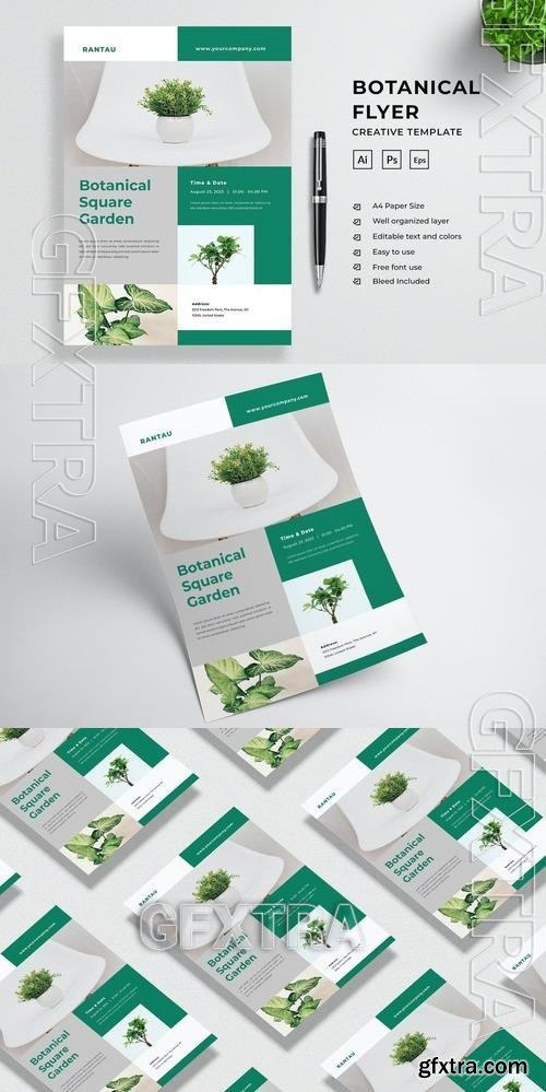 Botanical Event Flyer Template ZCXQZDF