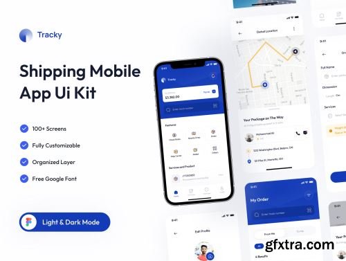 Tracky - Shipping Mobile App Ui8.net