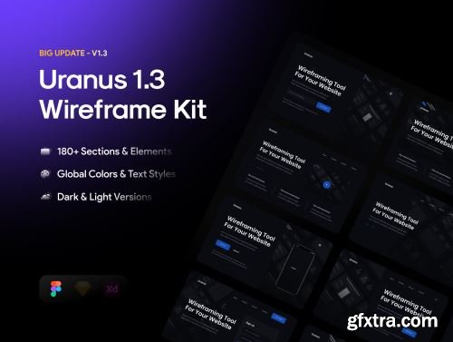 Uranus v1.3 - Wireframe Kit Ui8.net