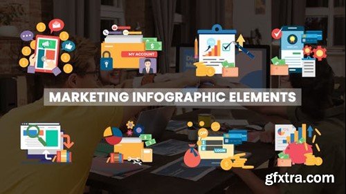 Videohive Marketing Infographics Elements Pack 47493942