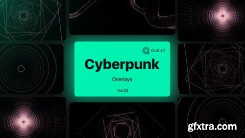 Videohive Cyberpunk Overlays Vol. 03 47534231