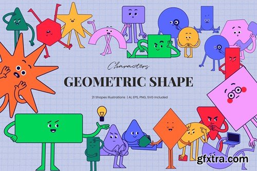 Geometric Shape Characters MS4JF3G