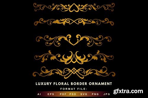 Luxury Floral Border Ornament XV5L755