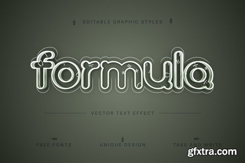 Formula - Editable Text Effect, Font Style LXDR3TU