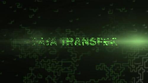 Videohive - Data Transfer - Digital Text Animation - 47491698