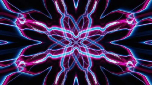 Videohive - Abstract Blue and Red Neon Flash Energy Vj Loop Animation - 47505390