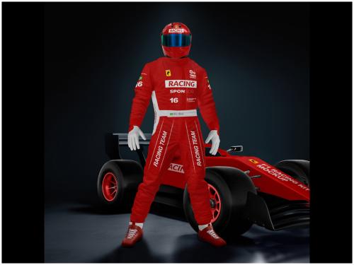 F1 Racing Suit Mockup 635226502