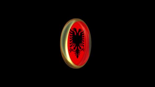 Videohive - Albania Flag Animation - 47506875