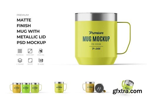 Tumbler Reusable Mug or Cup Mockup QBGTBJE