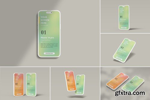 iPhone 14 Pro Clay Mockup 5BDY7HM