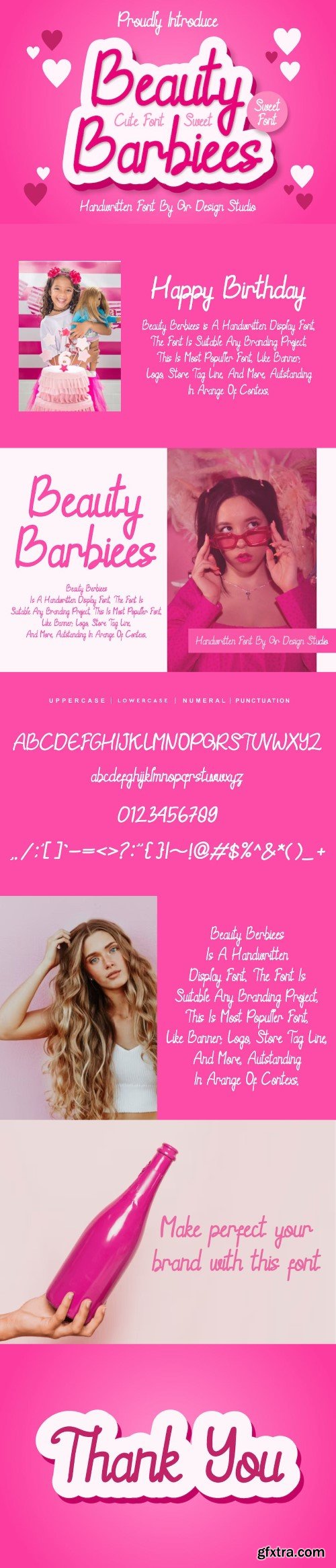 Beauty Barbiees - Handwritten font
