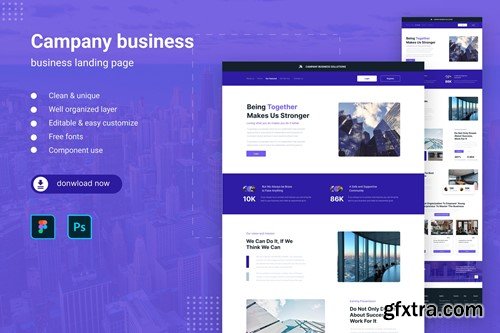 Company Sollution Business Landing Page Template 5XLJMUD