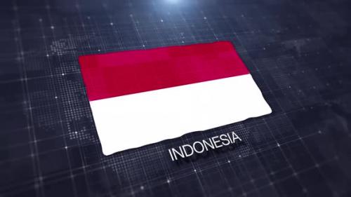 Videohive - Indonesia Flag Displaying - 47519802