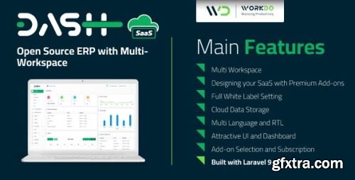 CodeCanyon - WorkDo Dash SaaS - Open Source ERP with Multi-Workspace v2.2 - 45919116 - Nulled