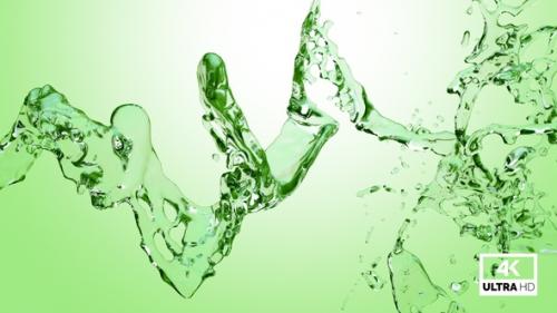 Videohive - Green Water Splash - 47538604
