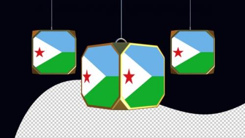 Videohive - Djibouti Flag Transparent Background - 47482006