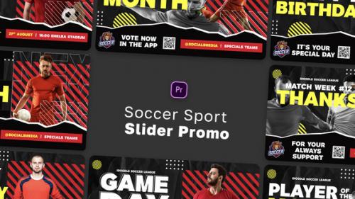 Videohive - Soccer Sports Slider Promo MOGRT - 47455734
