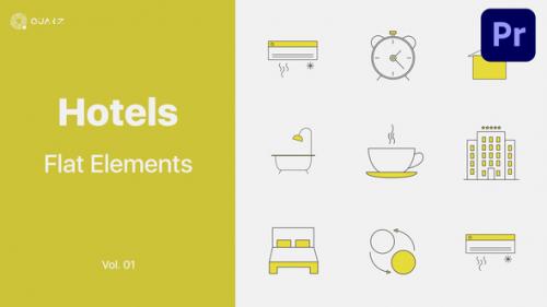 Videohive - Hotels Icons for Premiere Pro Vol. 01 - 47502441
