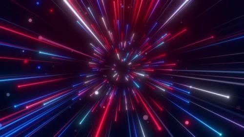 Videohive - Flying Lines Neon Light 01625 - 47494570