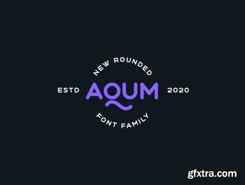 Aqum 2 - rounded font family Ui8.net
