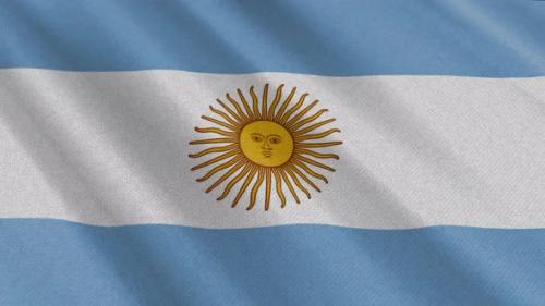 Videohive - Argentina Flag Animation - 47519938