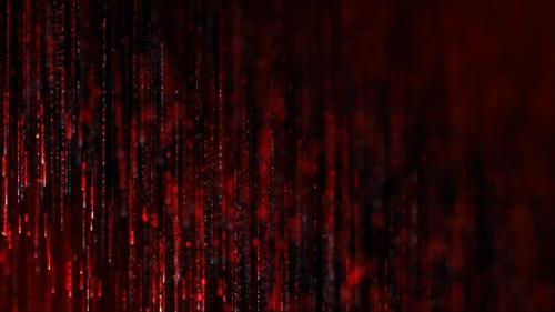 Videohive - Abstract Red Line Particles - 47526593