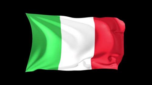 Videohive - Looping Waving Flag Italy - 47242736