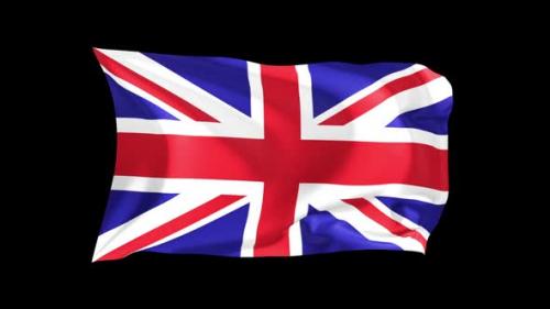 Videohive - Looping Waving Flag Great Britain - 47242740