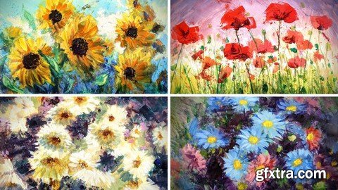 Free Expressionism Painting Like You Just Don\'T Care Flowers