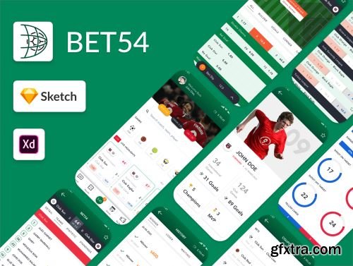 Sport Bets App UI Kit Ui8.net
