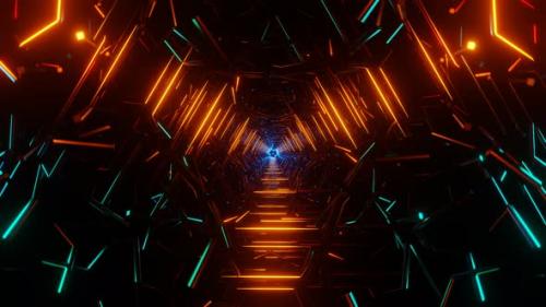 Videohive - Radiant VJ Loop Pulsating and Flashing Neon Backdrop Creating a Hypnotic Atmosphere - 47558959