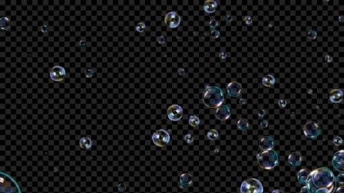 Videohive - Bubbles Rising Seamless Loop Alpha V7 - 47564786
