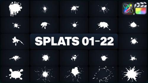 Videohive - Splats Elements for FCPX - 47495742