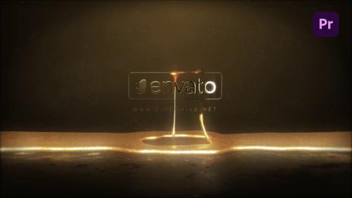 Videohive - Gold Liquid Logo - 47522587