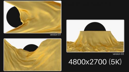 Videohive - Pack Of Golden Cloth On Alpha - 47573310