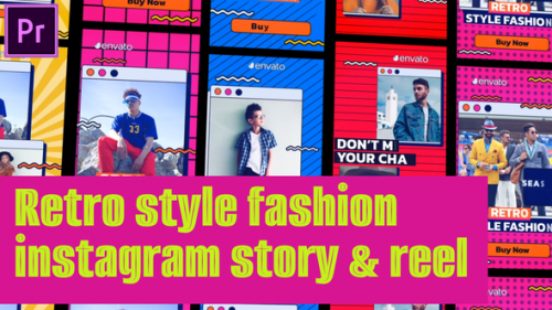 Videohive - Retro Stlye Fashion Instagram Reel ans Vertical Stories | MOGRT - 47547771