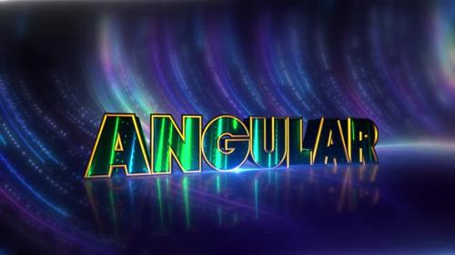 Videohive - Angular Futuristic Neon Text On Cybernetic Canvas - 47559732