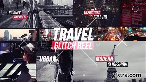 Videohive Urban Travel Glitch Reel 16288379