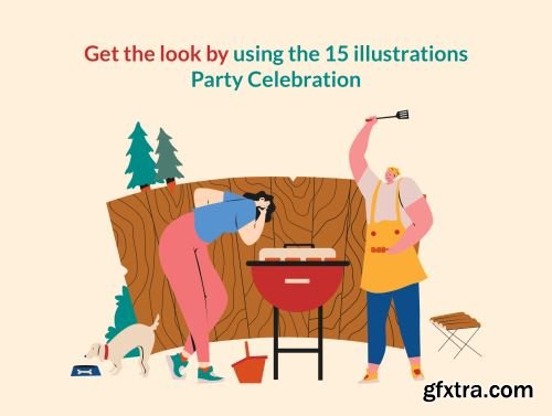 Terpesona Party & Celebration Illustration Ui8.net
