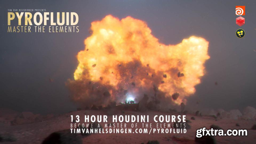 Gumroad – Pyrofluid – Master the Elements - 13 hr Houdini Course