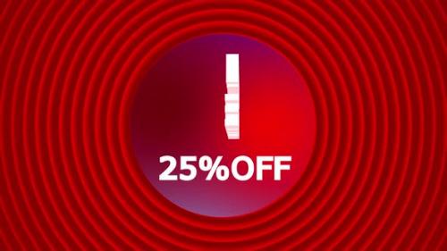 Videohive - Flash Sale Discount Badge 25 Percent Off Animation - 47546824