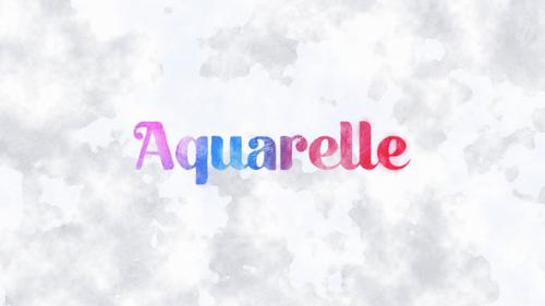 Videohive - Aquarelle Typography - 47548056