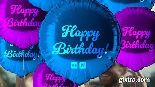 Videohive Balloons Transitions 47603922