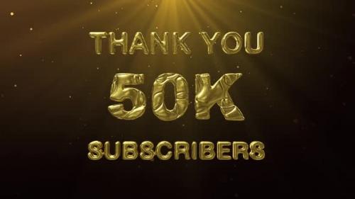 Videohive - 50K Subscribers Celebration Greeting - 47552018