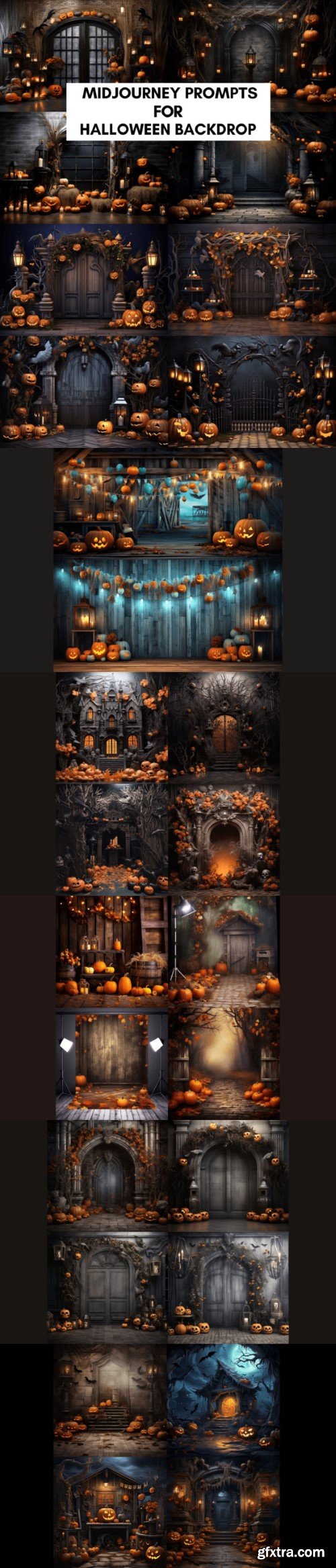 Prompts for Halloween Backdrop