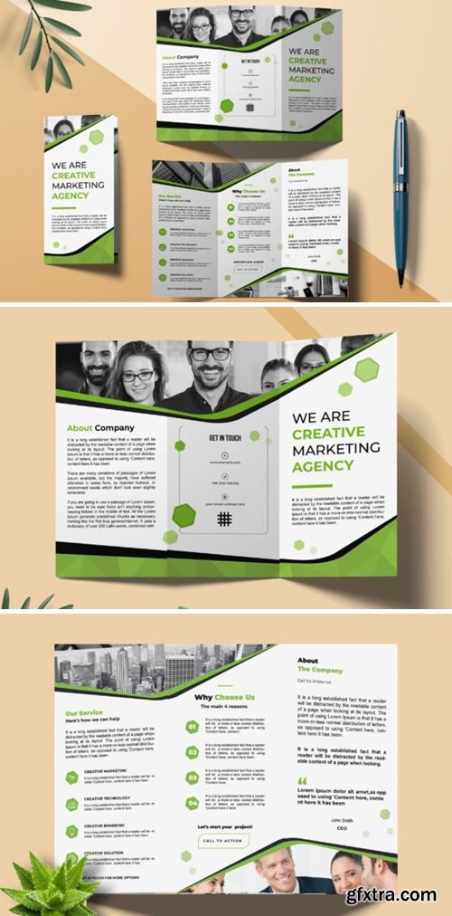Corporate Business Trifold Brochure 77465017