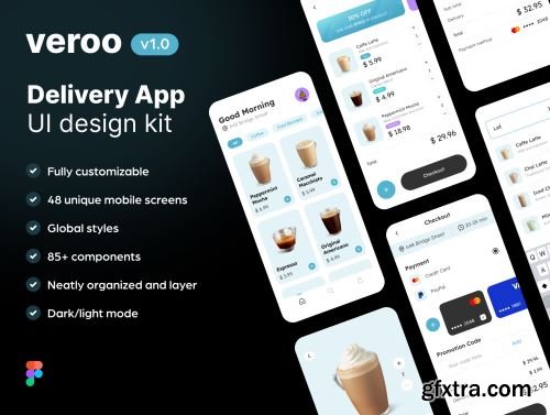 Veroo Delivery App UI Kit Ui8.net