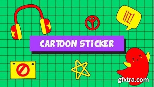 Videohive Cartoon Stickers Slideshow 47551886